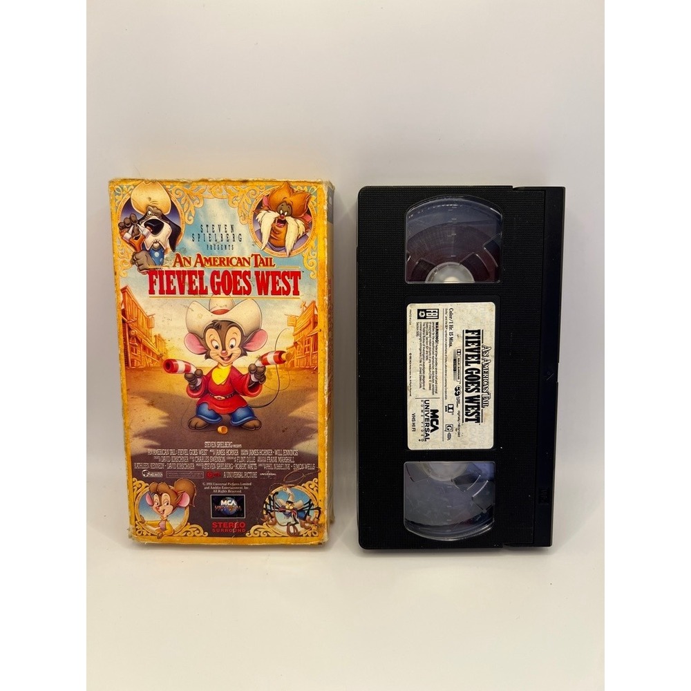An American Tail: Fievel Goes West (VHS 1992) Spielberg‎